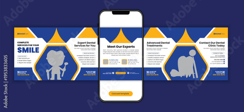 Dental Health Social Media Carousel Post Template