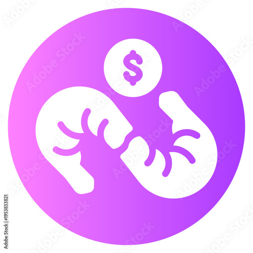 money gradient icon