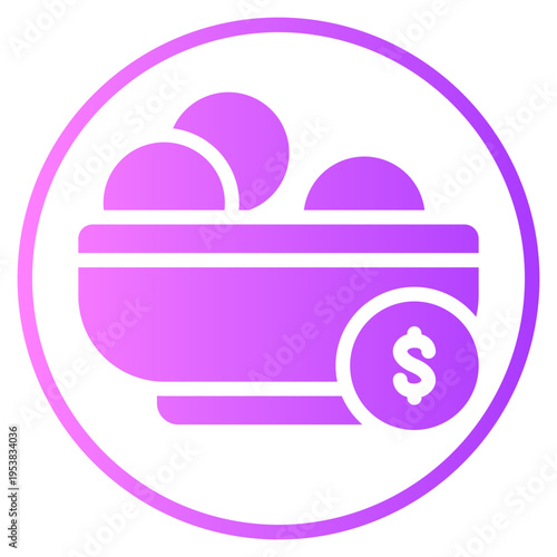 money gradient icon