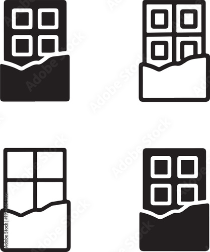 Isolated Chocolate Bar Icon Design, chocolate bar icon, cocoa bar, sweet bar, dessert snack, candy bar, cocoa sweet, chocolate piece, food snack, bakery item, sweet food