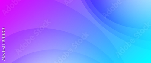 Abstract Blue and Purple Gradient Background with Soft Dynamic Curved Waves for Modern Technology Banner, Creative Minimalist Web Backdrop, and Professional Business Presentation