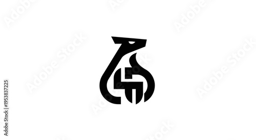 Minimalist Fox Logo Design Vector Illustration