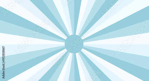 Blue sunburst pattern with rays.