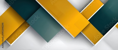 Abstract geometric shapes background vibrant abstract background featuring dynamic yellow and green geometric shapes modern design
