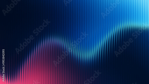 Obraz na plátně Abstract digital waveform with gradient colors