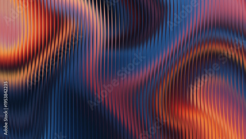 Foto Vibrant abstract image with swirling patterns of orange blue and pink hues