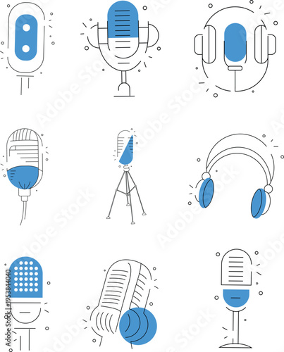 Podcast Equipment Icons