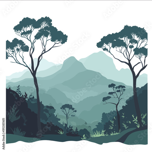 simple vector Australian Mist clipart illustration white background vector art style simple design flat illustration no shadows