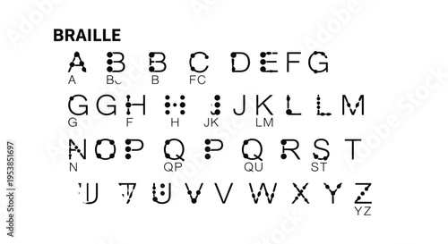 Braille alphabet chart