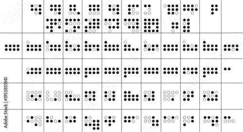 Braille alphabet, tactile writing system for visually impaired