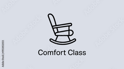 rocking chair comfort class symbol icon