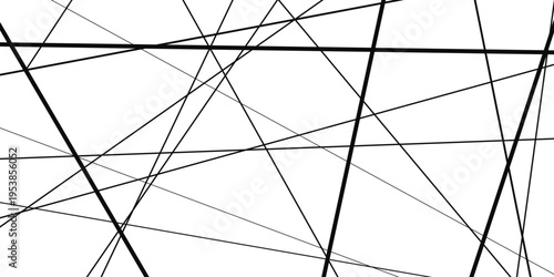 Straight chaotic random black line modern background