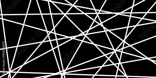 Straight chaotic random crisscross line abstract background