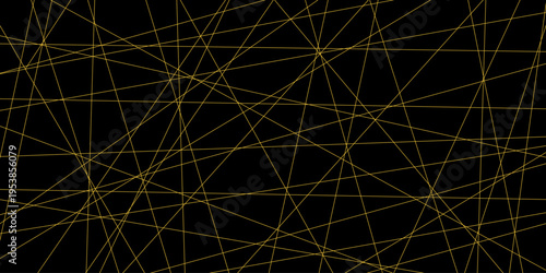 Straight chaotic random gold intersecting line background