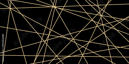 Straight chaotic random gold line luxury background