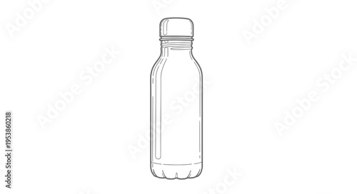 Clear plastic water bottle container.
