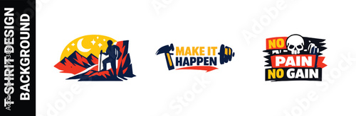 Make it happen hammer and skull with no pain no gain designs