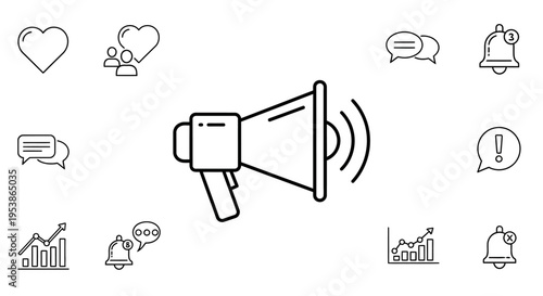 Megaphone Loudspeaker Communication Device.