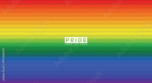 Pride rainbow gradient background with colorful stripe lines and vibrant LGBT design for pride month. Gay, lesbian, bisexual and transgender community. Vector illustration.
