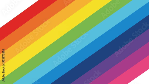 Diagonal Rainbow Stripes Background