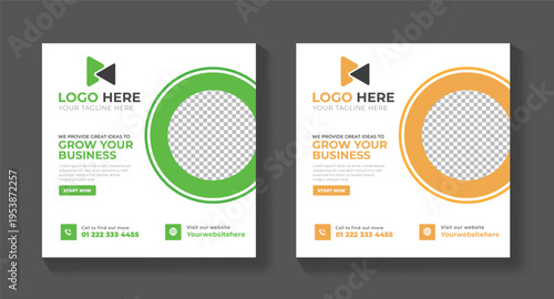 Modern Social Media Post Template . Creative Business Flyer Template