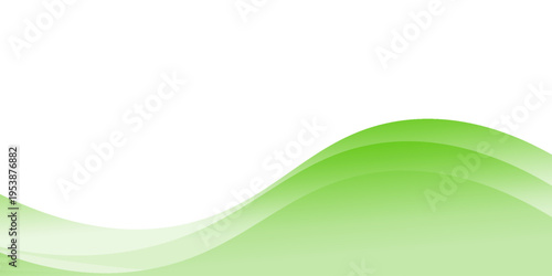 Abstract green banner background. Graphic design banner pattern background template with dynamic curve shapes, vector