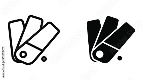 color swatches vector illustration, flat design