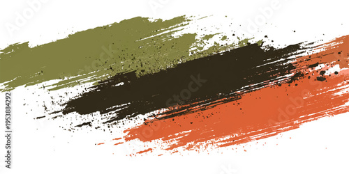 Abstract strokes of earth-toned paint dance across the canvas, each mark a testament to the artist's emotive touch. The strokes, with textures and colors evoking the richness of the earth. 