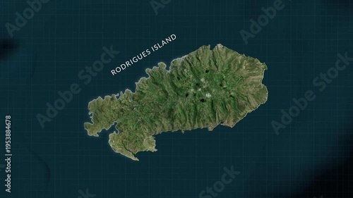 Rodrigues Island Map Animation