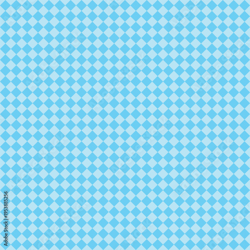 Seamless baby blue and pale blue geometric diamond grid pattern. Modern tiling background for wallpaper, packaging, textile, branding, and web design.