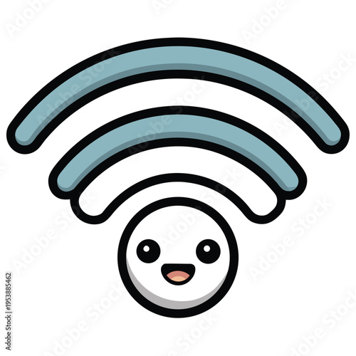 Wifi Signal Icon Minimal Black Flat Vector Simple Outline Internet Symbol