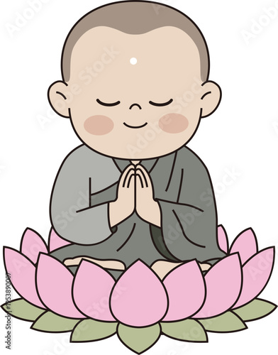 어린 스님 명상