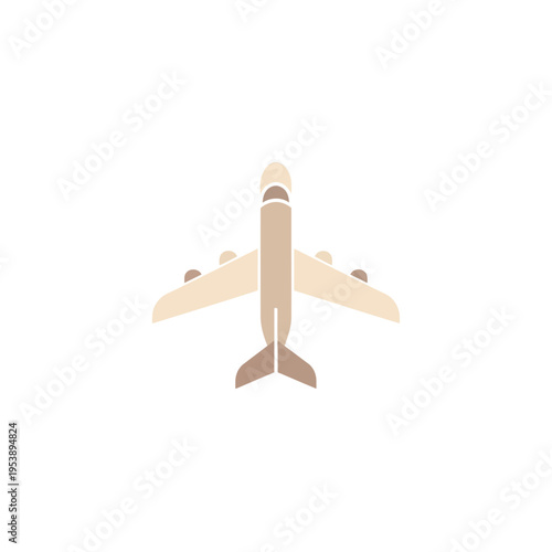 Wooden Toy Airplane Model Front View.