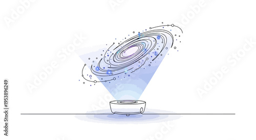 Holographic Galaxy Projection Device