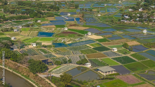 Fotografija Tranquil Long Valley wetlands showcasing rural Hong Kong landscape Feb 18 2026