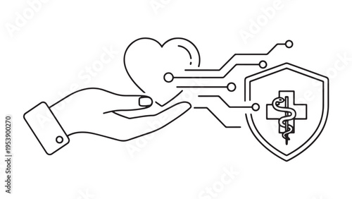 Digital Healthcare And Telemedicine Technology Concept With Smart Medical Data Connection Between Patient And Doctor Representing AI Driven Health Monitoring Systems