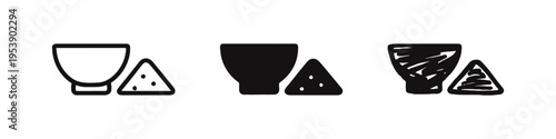 Cheese Block and Wedge Icon Set for Dairy and Food Concepts