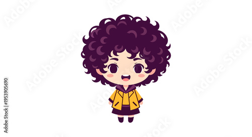 Cute cartoon character illustration, vector style graphic, for children's design and content