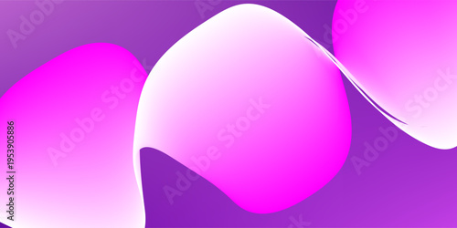 Abstract Magenta and Purple Fluid Gradient Wave Background