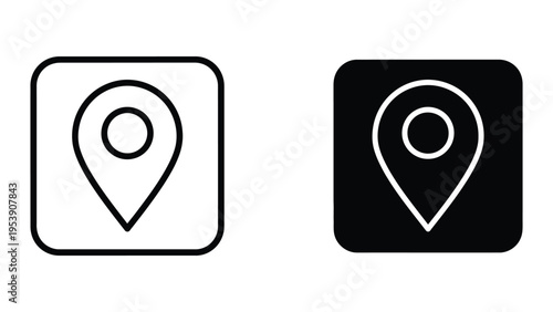 Free Download map pin icons, vector illustration, flat design - GFXLoad