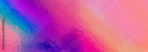 Vibrant abstract gradient with a textured, surface in pink, purple and blue t...
