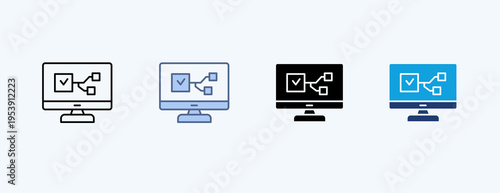 Digital Interface Multiple Icon Illustration Vector