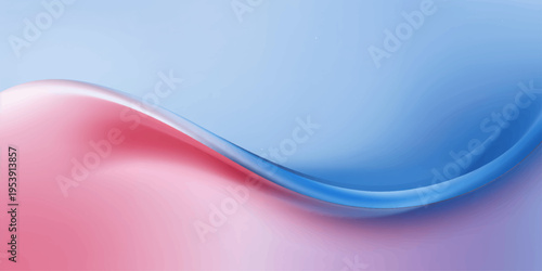 Dynamic blue plastic spoon on a matching backdrop featuring an artistic wave design with light textures and a futuristic curved motion flow