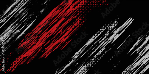 black white and red grunge texture background. vector illustration eps10