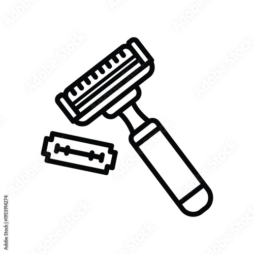 Razor Blade Shaving Tool Commercial Art