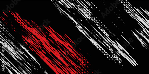 black white and red grunge texture background. vector illustration eps10