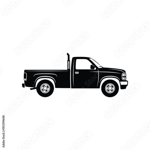 Truck Pickup Diesel Flatbed Vehicle Commercial