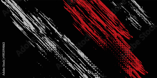 black white and red grunge texture background. vector illustration eps10