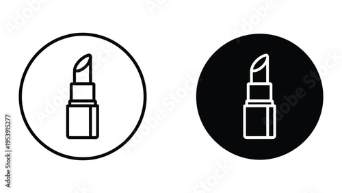 lipstick icons vector illustration, flat design