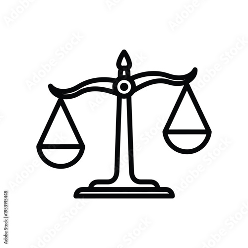 Scales Justice Symbol Commercial Vector